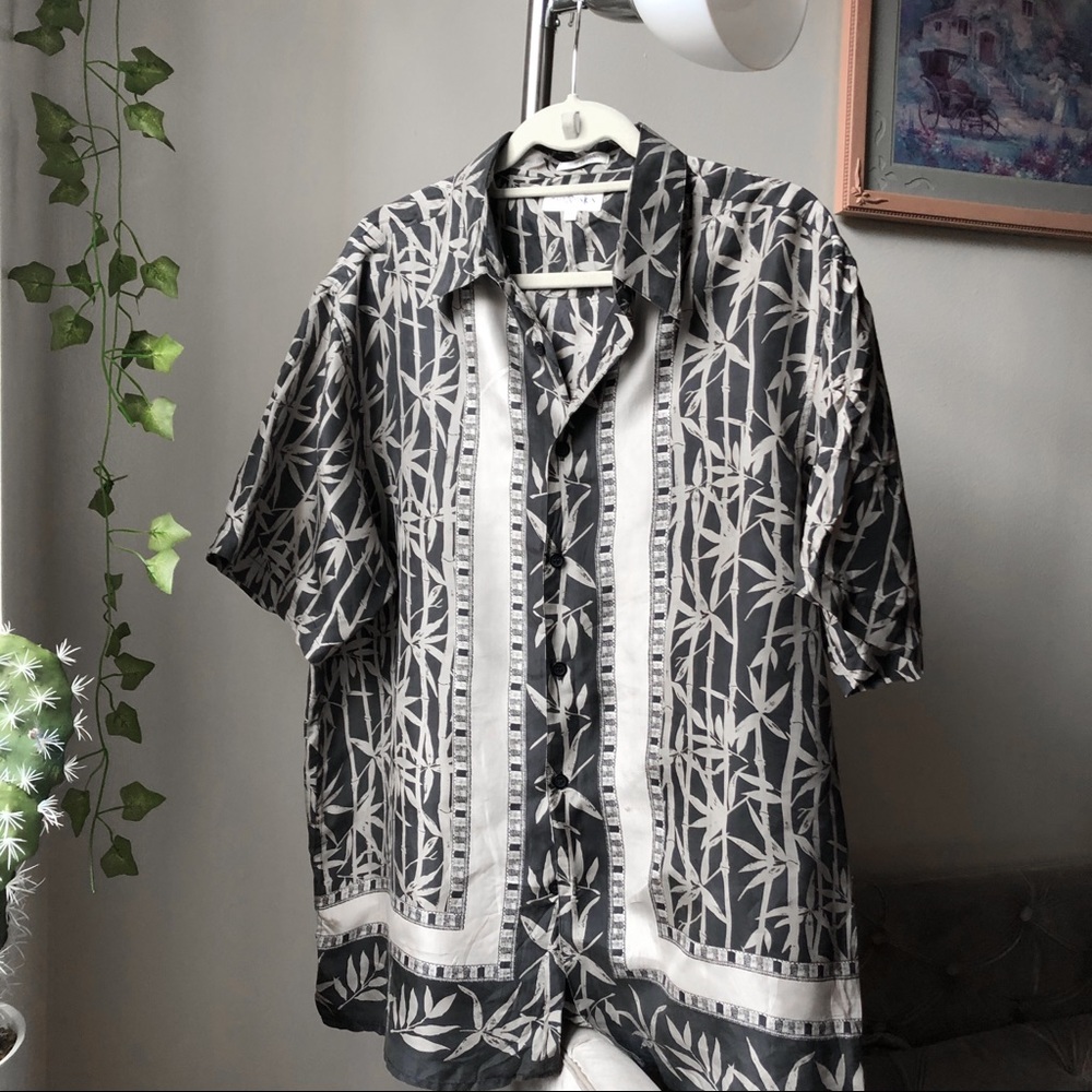 vintage silk short sleeve shirt